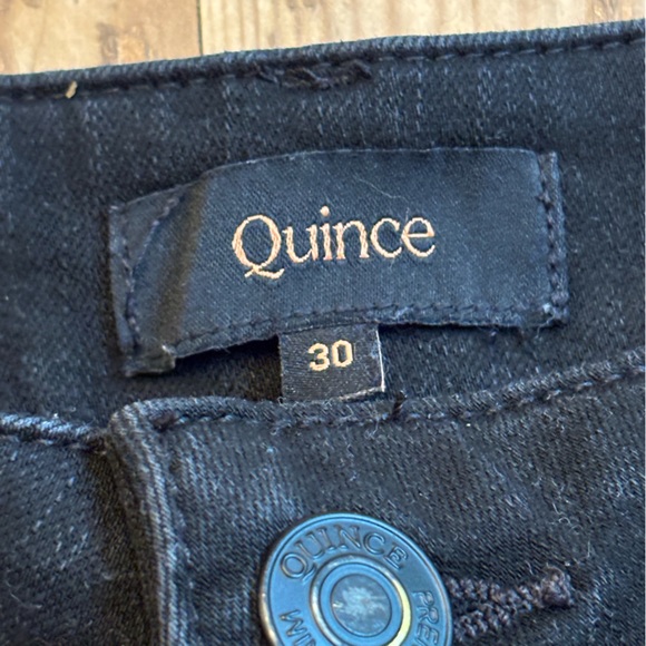 Quince Bella stretch black denim. Size 30 - Picture 11 of 12